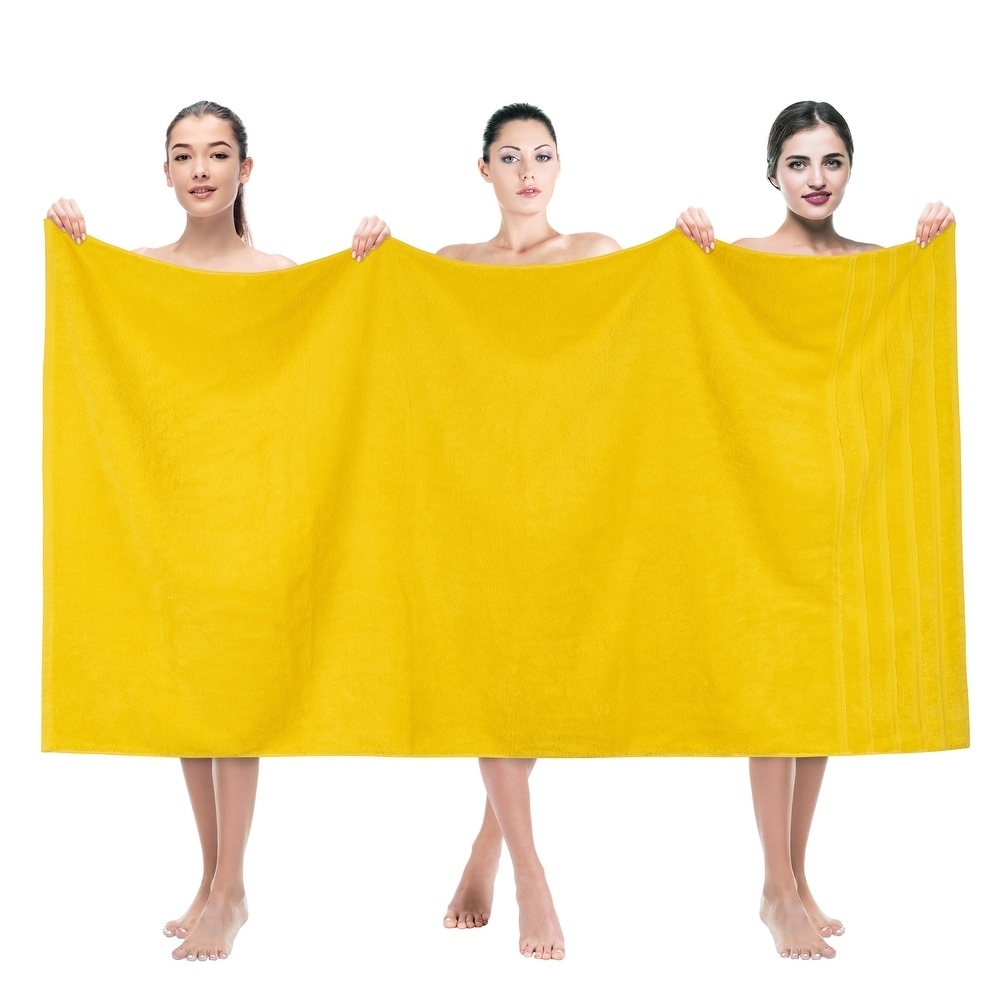 510 Design - Aegean 100% Turkish Cotton 6 Piece Towel Set - Yellow