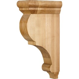 Hardware Resources Corbel with Decorative Styling, 12"H x 3"W x
