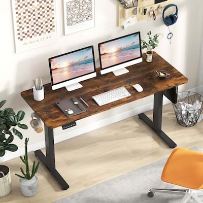 Height Adjustable Standing Computer Desk Home Office Electric Desks