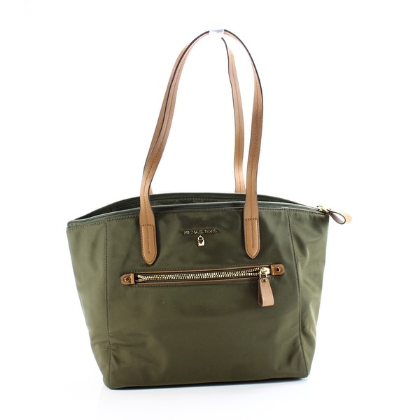 Michael Kors New Kelsey Olive Green Medium Top Zip Tote Handbag Michael Kors New Kelsey Olive Green Medium Top Zip Tote Handbag Purse