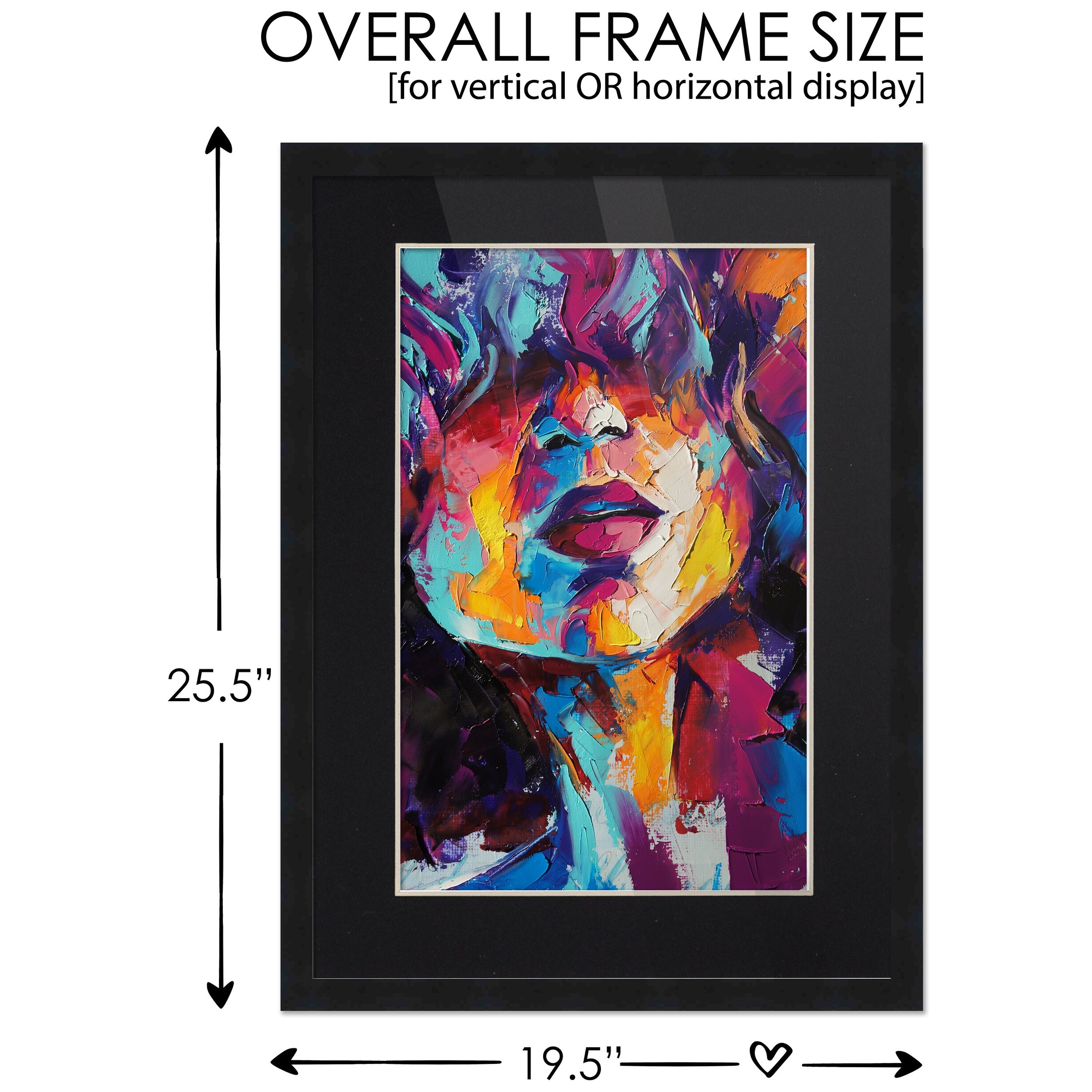 Gold 18X24 Picture Frame Display 16X20 Pictures with Mat or 18X24 without  Mat, H