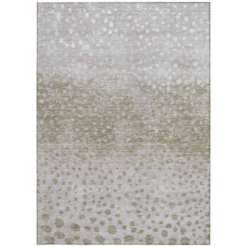 HomeRoots Abstract Transitional Rectangle Outdoor Rug