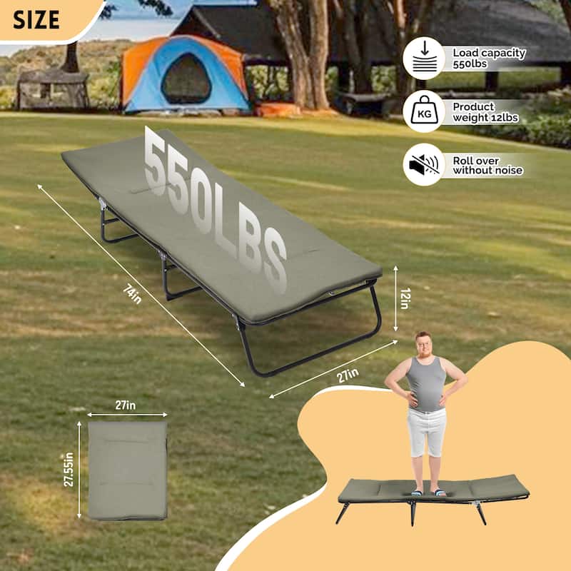 Folding 5-Angle Adjustable Camping Cot