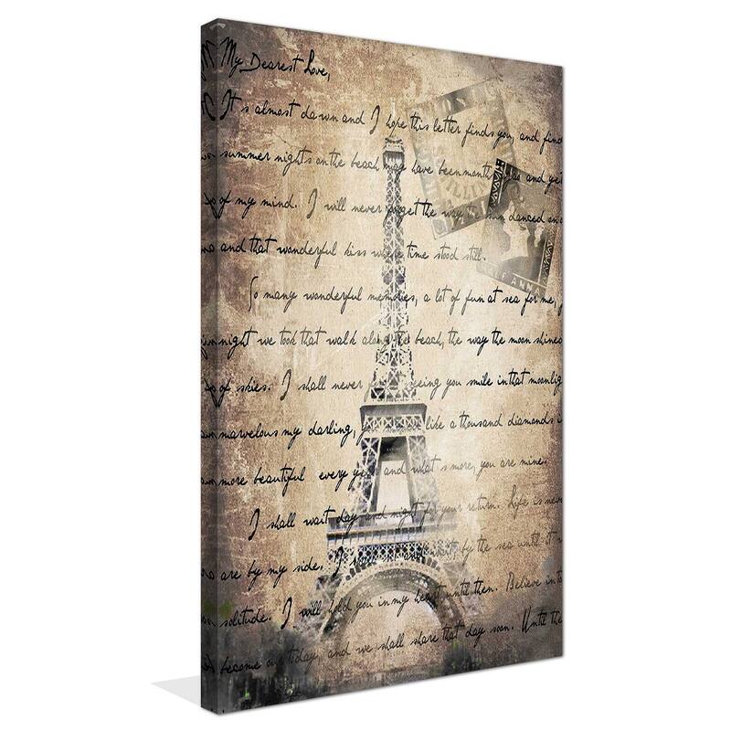 "Vintage Paris 2 in Sepia" by Jodi Print on Canvas