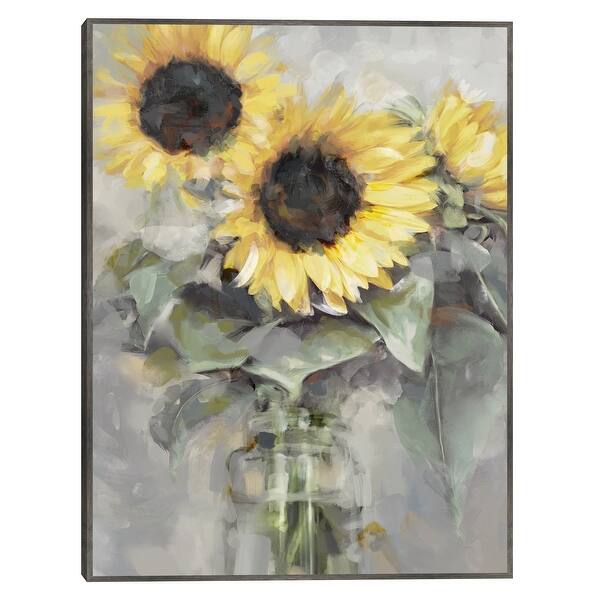 Sunflower Portrait By Studio Arts Canvas Art Print - Bed Bath & Beyond ...