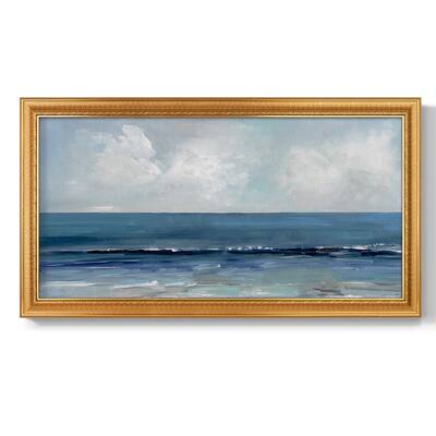 Blue Seas Premium Framed Canvas- Ready to Hang