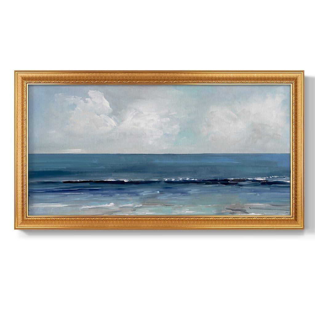 Blue Seas Premium Framed Canvas- Ready to Hang