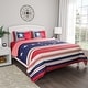 preview thumbnail 1 of 7, Quilt Set - Glory Bound Microfiber Patriotic Americana Flag Bedspread with Pillow Shams by Windsor Home King