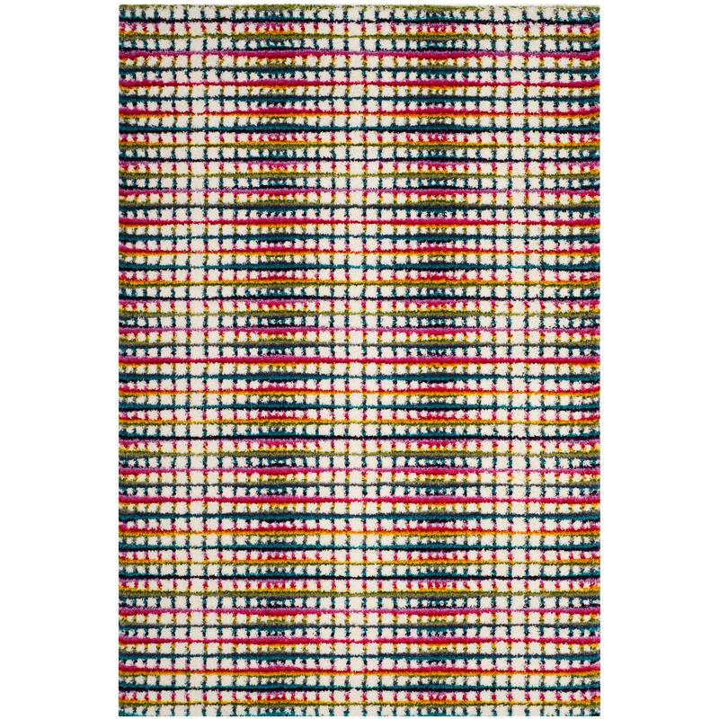 SAFAVIEH Fiesta Shag Hateme Abstract Rug