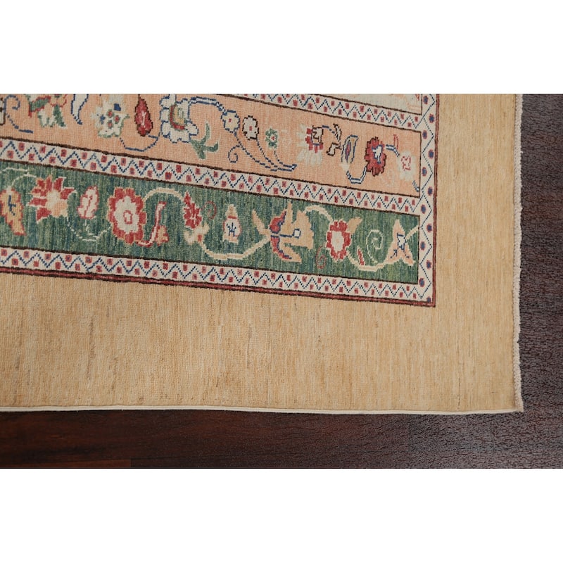 Vegetable Dye Moharramat Oriental Area Rug Hand-knotted Wool Carpet - 4'7" x 6'3"