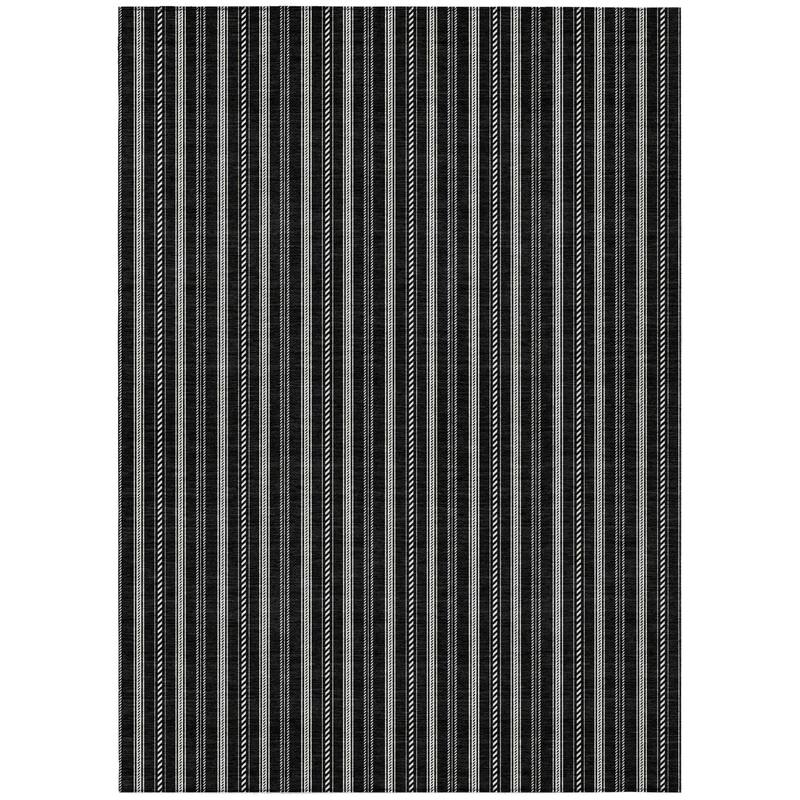 HomeRoots Striped Transitional Rectangle Outdoor Rug