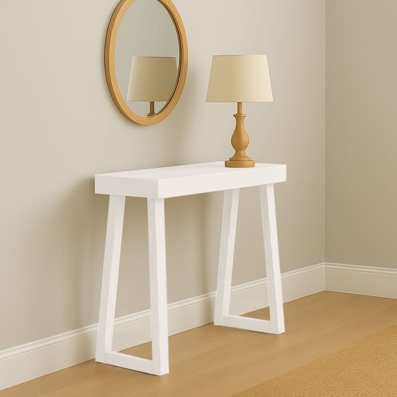 Now Furniture Solid Wood Classic Console Table - 46" - White