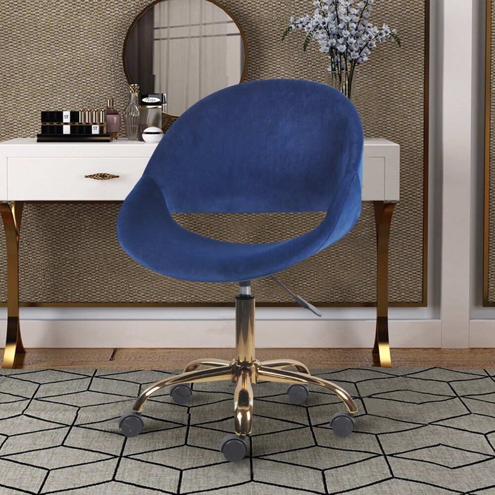 navy blue dressing table chair Modern Blue Dressing Table with Chair Retracted Dressing Table Cabinet & Stool & Mirror IncludedHomary UK