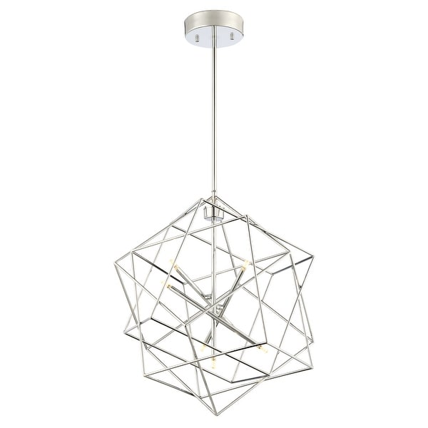 Chrome geometric pendant light online