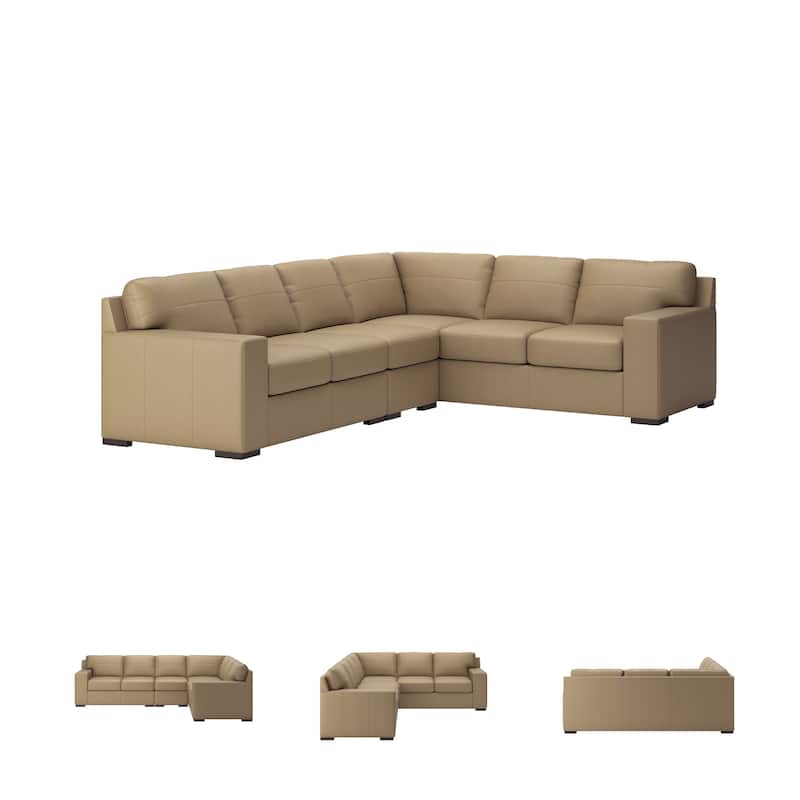 Signature Design by Ashley Bandon Brown 3-Piece Sectional - 127"W x 100"D x 41"H