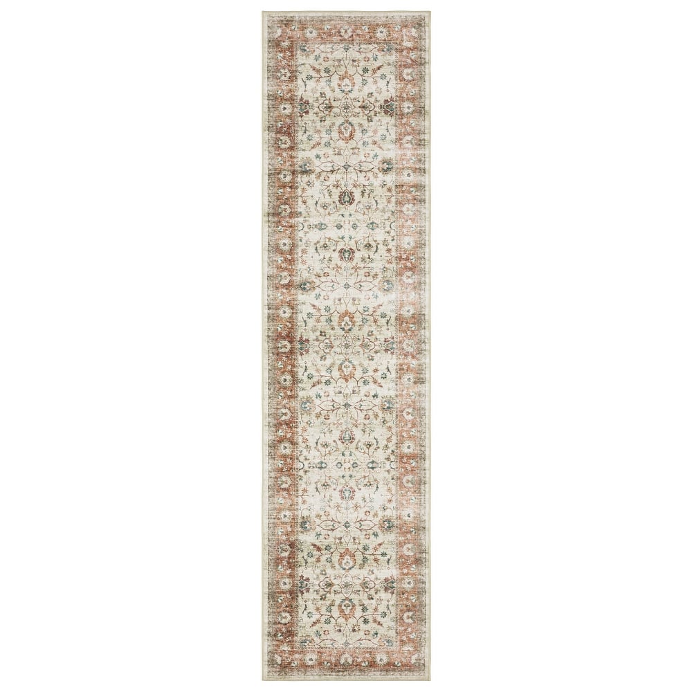 Style Haven Sunderland Traditional Bordered Machine Washable Rug Mat