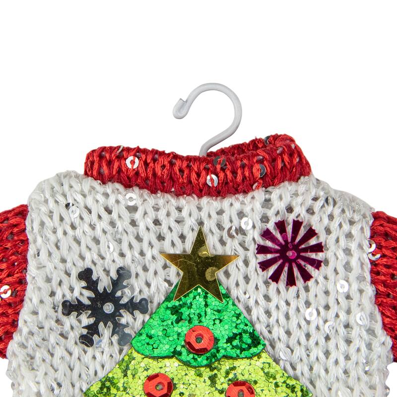 8" Knitted Ugly Sweater with Hanger Christmas Tree Ornament