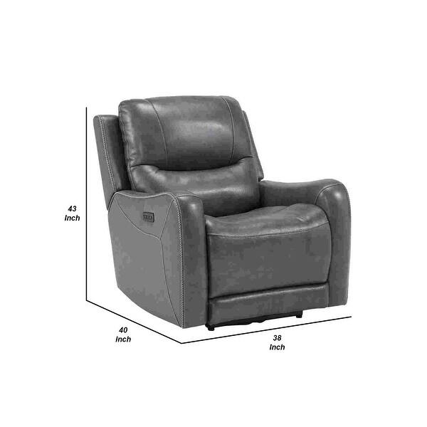 ZeroWall Recliner with Air Massage System, Smoke Grey Bed Bath & Beyond 35858612