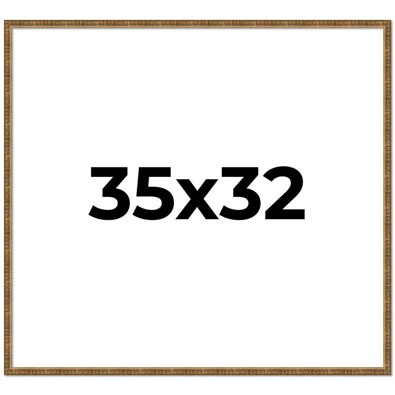35x32 Frame Gold Picture Frame - Complete Modern Photo Frame Includes