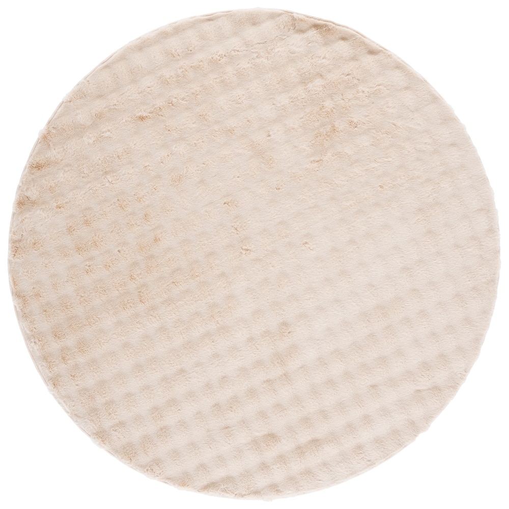 SAFAVIEH Faux Rabbit Bubble Ondine Machine Washable & Slip Resistant Shag Rug