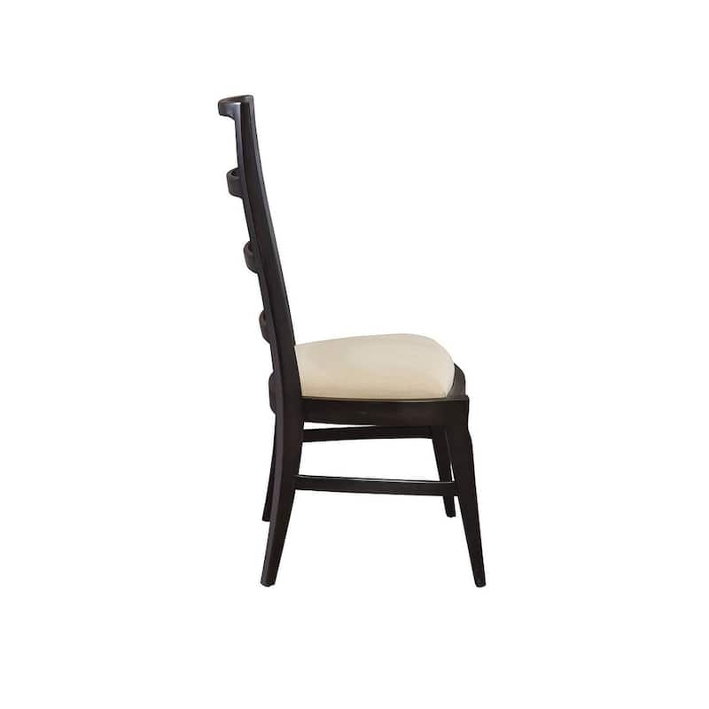 Helmes Mahogany Dining Chair. Black