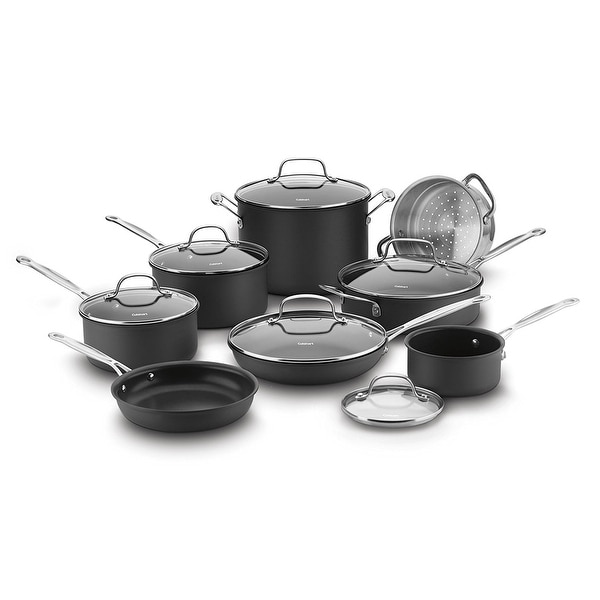Cuisinart 62i 11 Conical Hard Anodized Cookware Set Medium Black