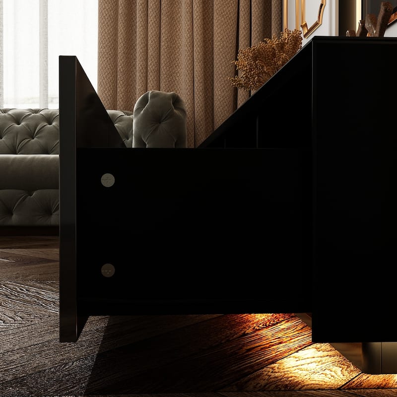 Multimedia Console Ample Storage Upgrade Your Living Room's Aesthetic - 70.9"
