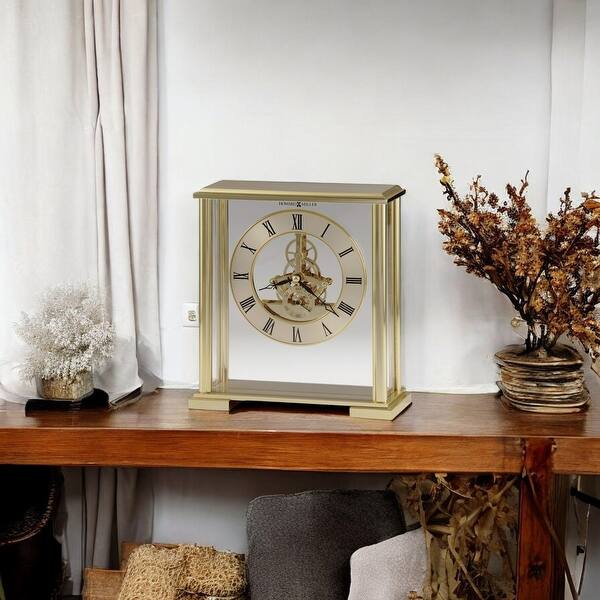 slide 2 of 2, Howard Miller Fairview Contemporary Modern Classic Mantel Clock with Movements