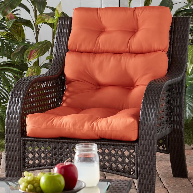 44x22-inch Outdoor Rust High-Back Chair Cushion (Cushion Only)