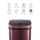 preview thumbnail 3 of 5, NINESTARS 3.2 Gallon Burgundy Rectangular Motion Sensor Trash Can