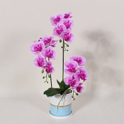 DCP PU Artificial phalaenopsis flower ornament,pink