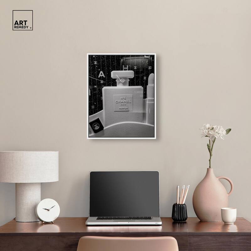 Sculptural Number 5 Canvas by Art Remedy