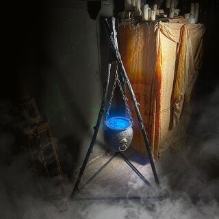 Haunted Hill Farm Haunted Hill Farm 4.7 ft. Touch-Activated Animated Witch Cauldron Halloween Accessory - Multi - Bed Bath & Beyond - 42971306