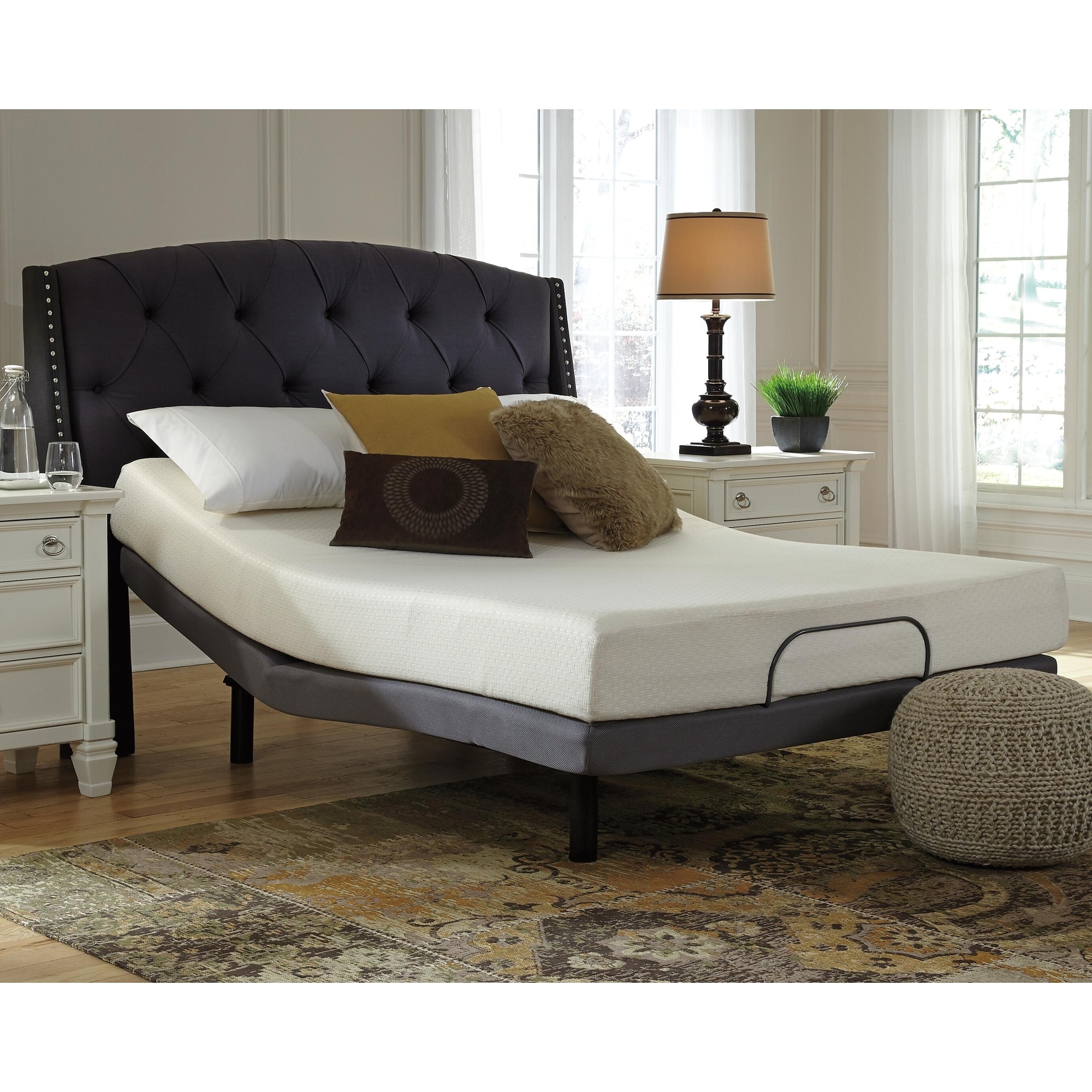 Signature Design by Ashley Chime 8-Inch White Memory Foam Mattress
