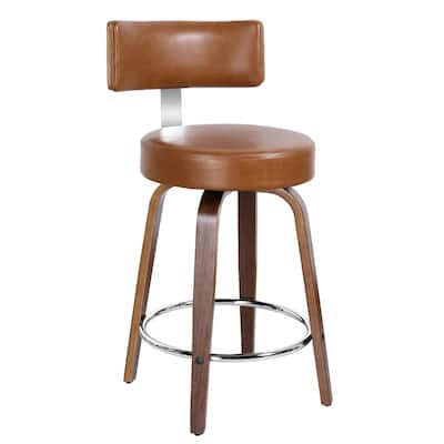 Faux Leather Upholstered Swivel Counter/ Bar Stools Set of 1/2/4