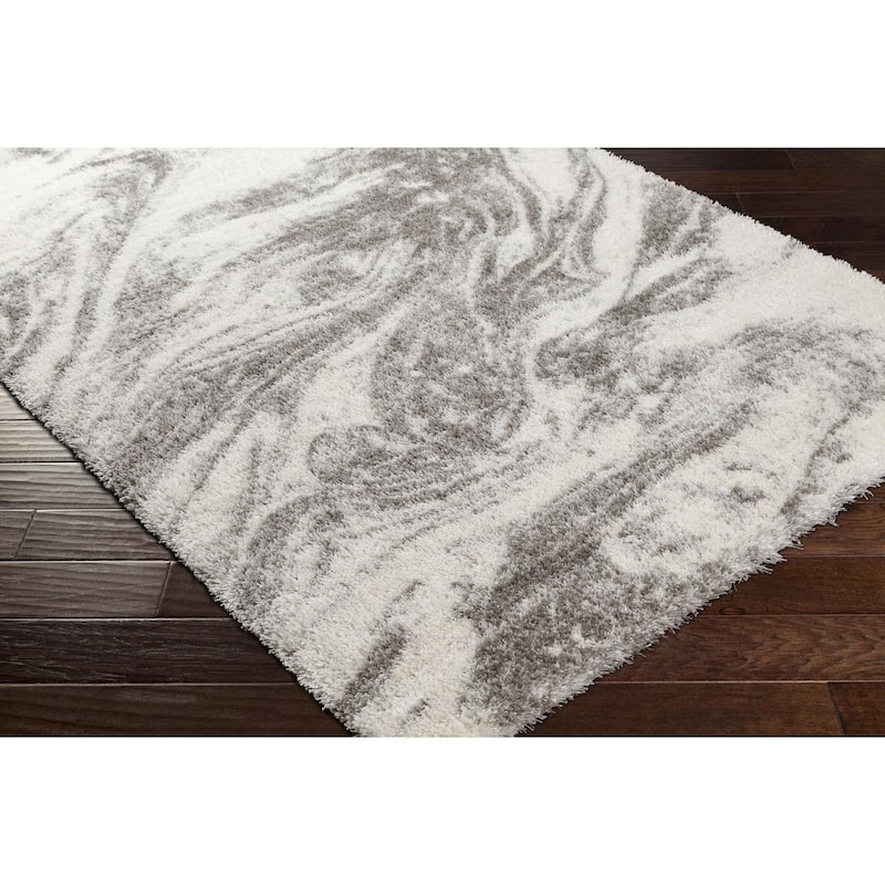 Livabliss Transitional Cloudy Shag Abstract Area Rug