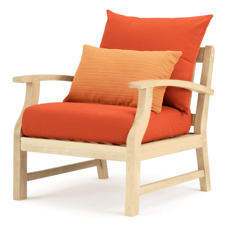 Kooper 5 Piece Sunbrella Outdoor Patio Club Chair And Ottoman Set