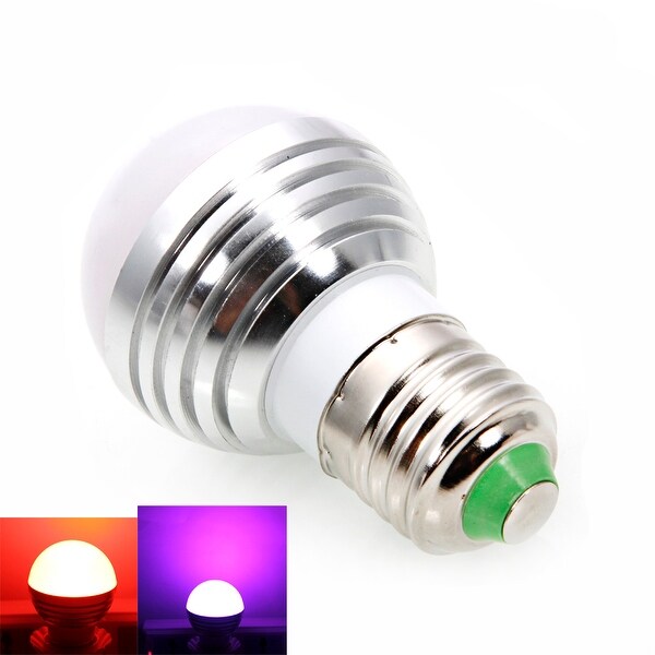 Red Yellow Green Blue 8x 3W LED Coloured ES E27 Candle Light Bulb Lamp 85-265V 