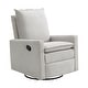 preview thumbnail 6 of 18, Oxford Baby Uptown Swivel Rocker / Recliner Beige