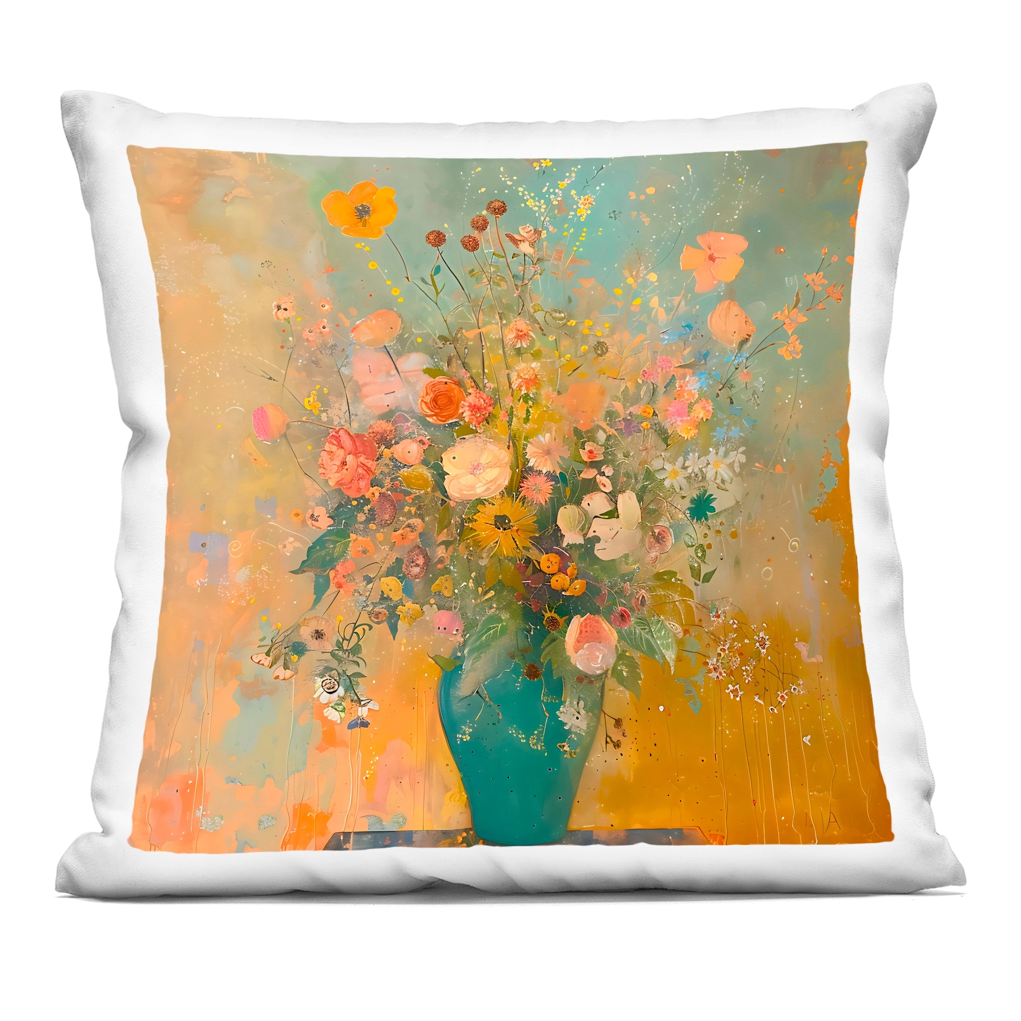 Stupell Vintage Colorful Bouquet Decorative Printed Throw Pillow Design By Creative Studio