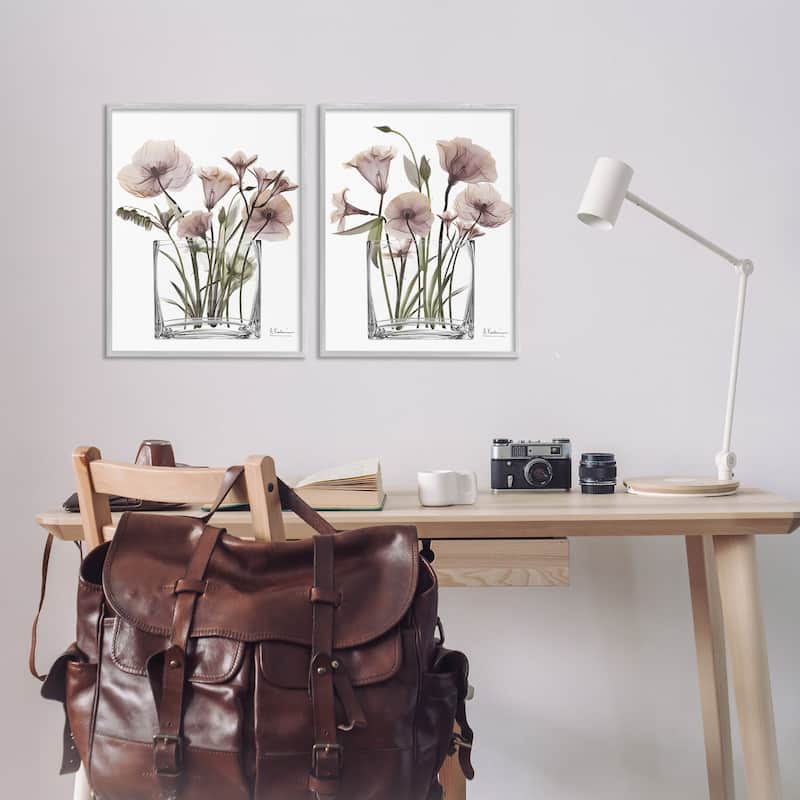 Stupell Earthy Infatuation Bouquet Framed Giclee Art Design By Albert Koetsier (Set of 2)