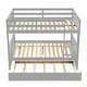 preview thumbnail 31 of 36, Twin/Full Size Bunk Bed with Trundle, Convertible to 2 Platform Bed