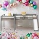 preview thumbnail 1 of 18, L-Shaped Twin Size Loft Bed with Ladder and Slide, Gray Gray