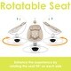 preview thumbnail 4 of 3, Baby Trend Nu-Motion Infinity Swing, Dash Tan