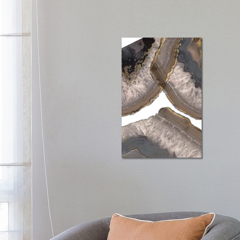 iCanvas "Neutral Agates II" by Jennifer Goldberger Canvas Print