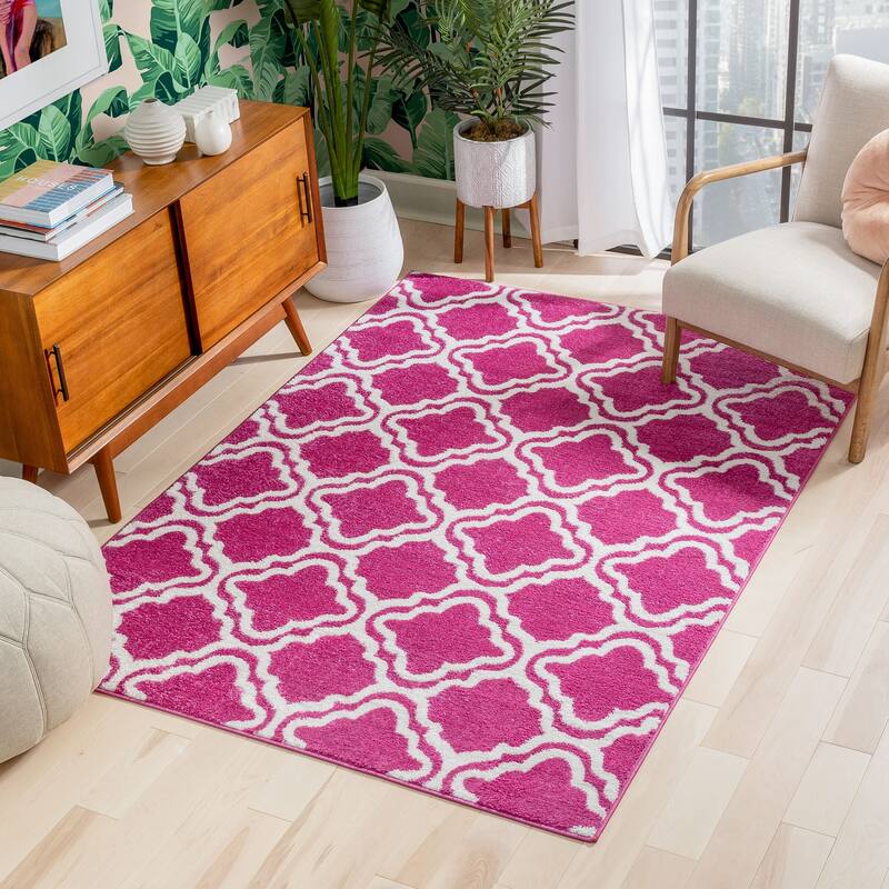 Well Woven Starbright Calipso Trellis Kids Area Rug