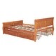 preview thumbnail 49 of 50, Full Wood Platform Bed with Drawers - Elegant Design, No Box Spring Needed