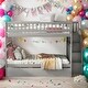 preview thumbnail 2 of 24, Unique Full over Full Bunk Bed with Trundle and Staircase,3 beds in 1 Bunk Bed,Optimize Storage Space,2 Color