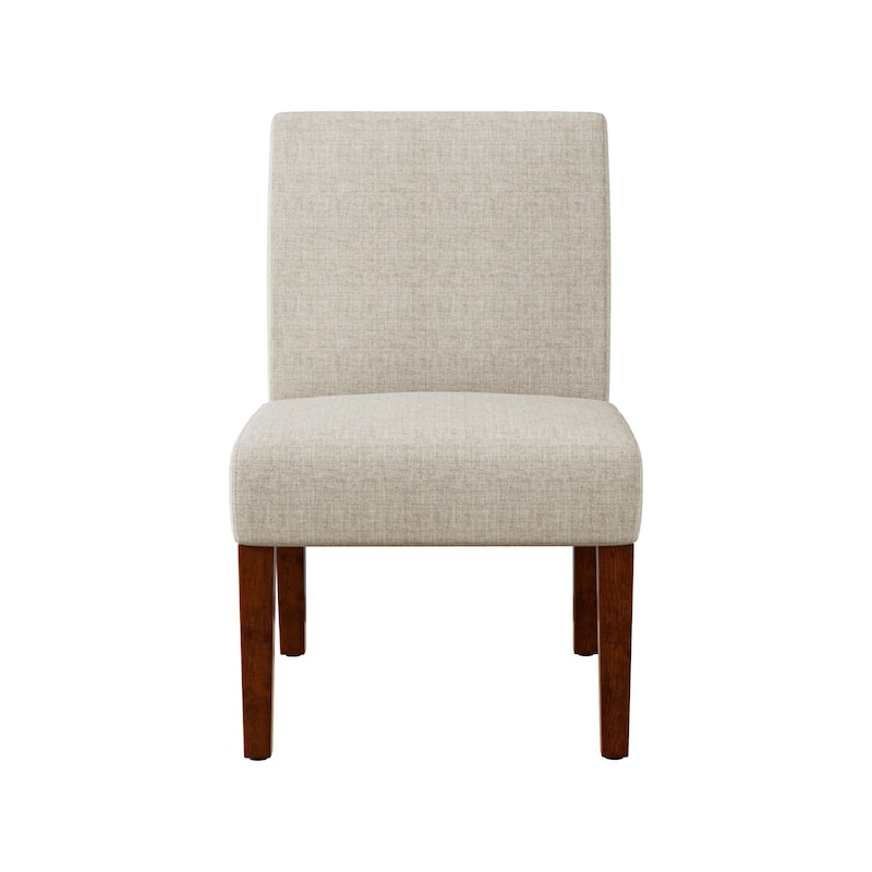 Modern 18.7" Side Chairs with Durable Hardwood Frame and Round Wood Table (Set of 2)