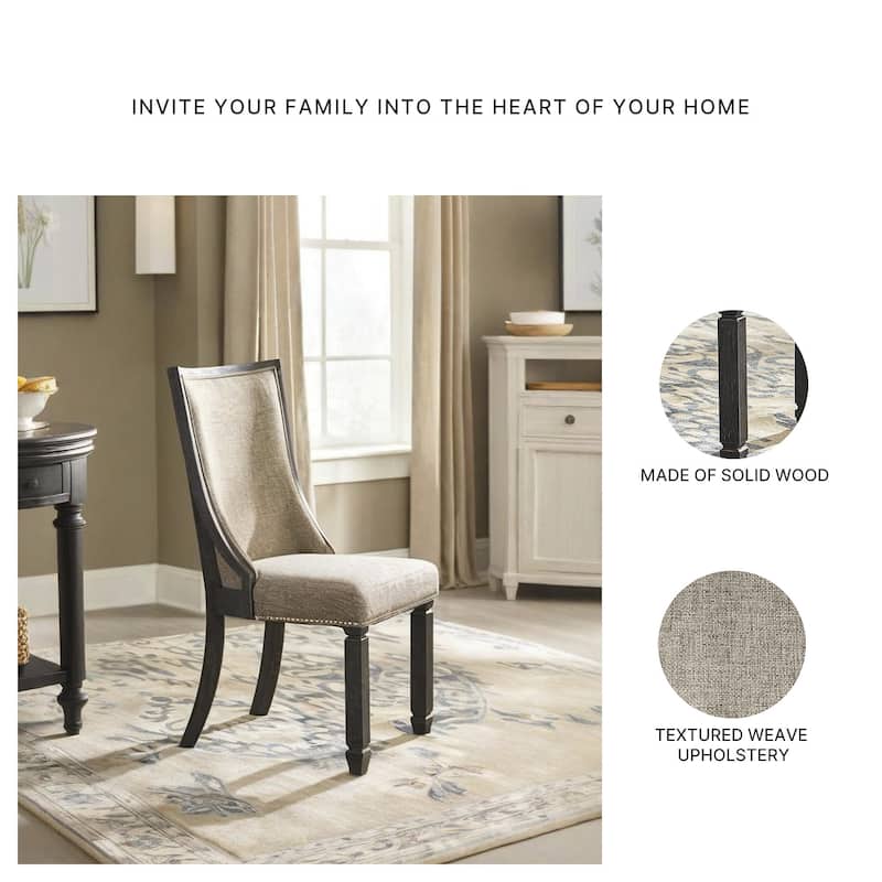 Signature Design By Ashley Tyler Creek Dining Room Chair - Set of 2 - Black/Gray